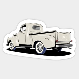 Ford F1 Pickup in white Sticker